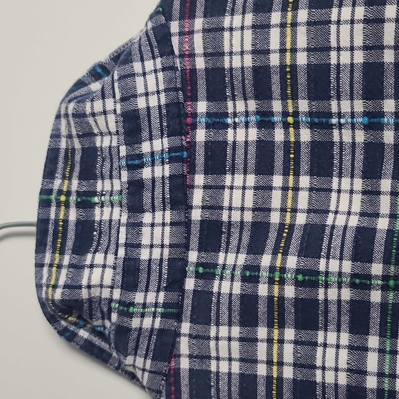 LEMON GRASS Short Sleeve Flannel Multi Color Casual Button Down Shirt Size Large - Picture 15 of 15